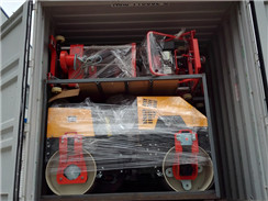 20臺壓路機、鉆孔取芯機以及路面切割機出口新加坡